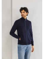 State of Art Cardigan Plain Patte Donkerblauw