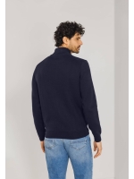 State of Art Cardigan Plain Patte Donkerblauw