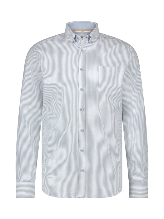 State of Art Shirt LS Striped Oxf Wit
