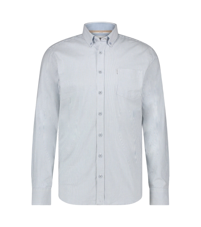 State of Art Shirt LS Striped Oxf Wit
