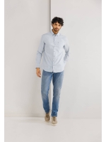 State of Art Shirt LS Striped Oxf Wit