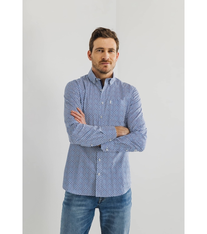 State of Art Shirt LS Print Popli Wit