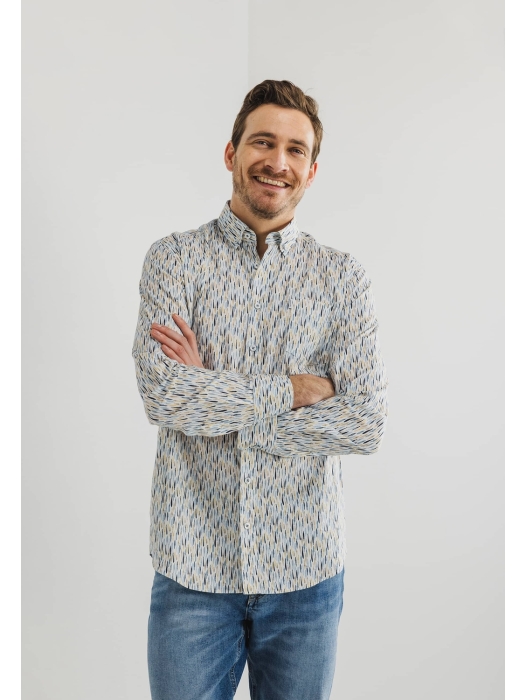 State of Art Shirt LS Print Popli Wit