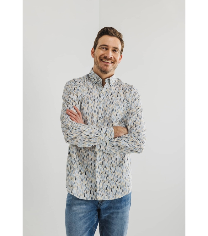 State of Art Shirt LS Print Popli Wit