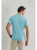 State of Art Poloshirt Knitted SS Mintblauw