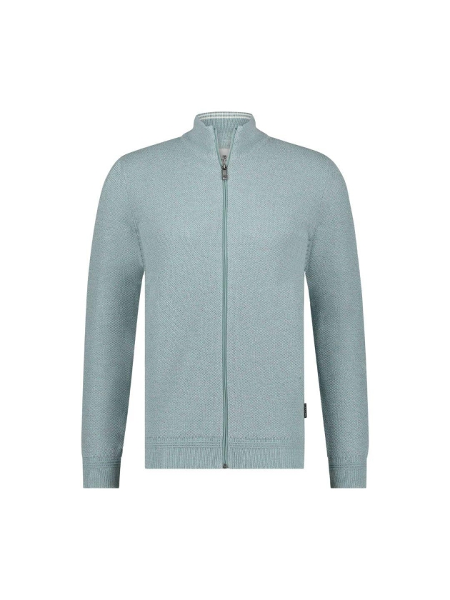 State of Art Cardigan Plain - Mou Mintblauw