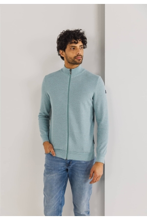 State of Art Cardigan Plain - Mou Mintblauw
