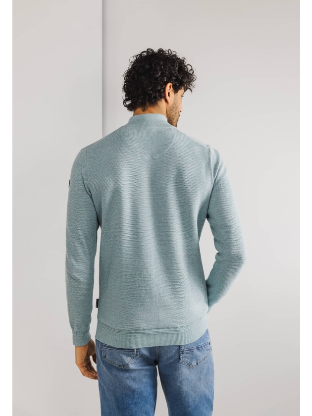 State of Art Cardigan Plain - Mou Mintblauw