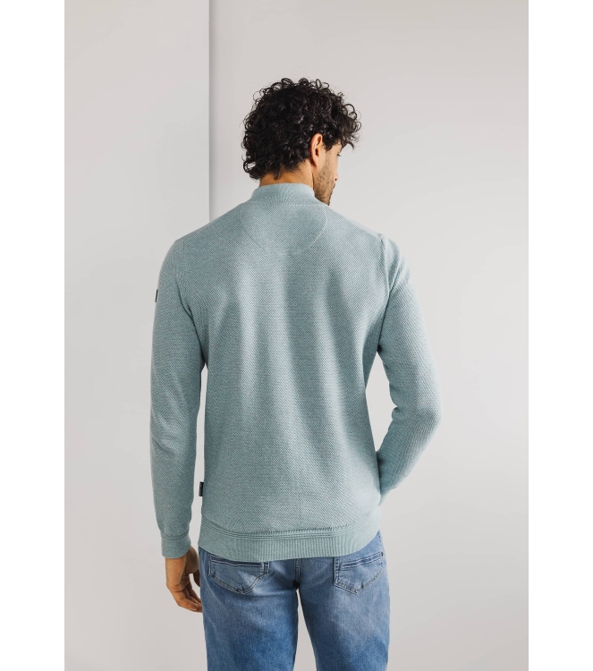 State of Art Cardigan Plain - Mou Mintblauw