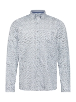 State of Art Shirt LS Print Twill Wit
