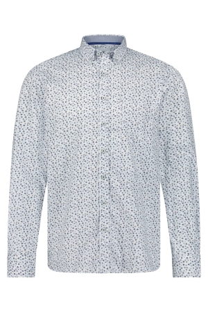 State of Art Shirt LS Print Twill Wit
