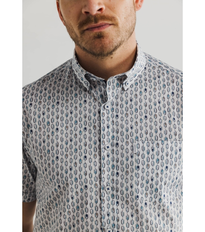 State of Art Shirt SS Print Popli Wit