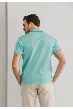 State of Art Poloshirt Piqu? SS P Mintblauw