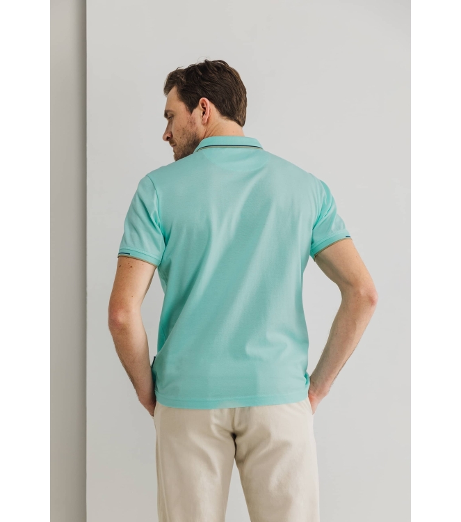 State of Art Poloshirt Piqu? SS P Mintblauw