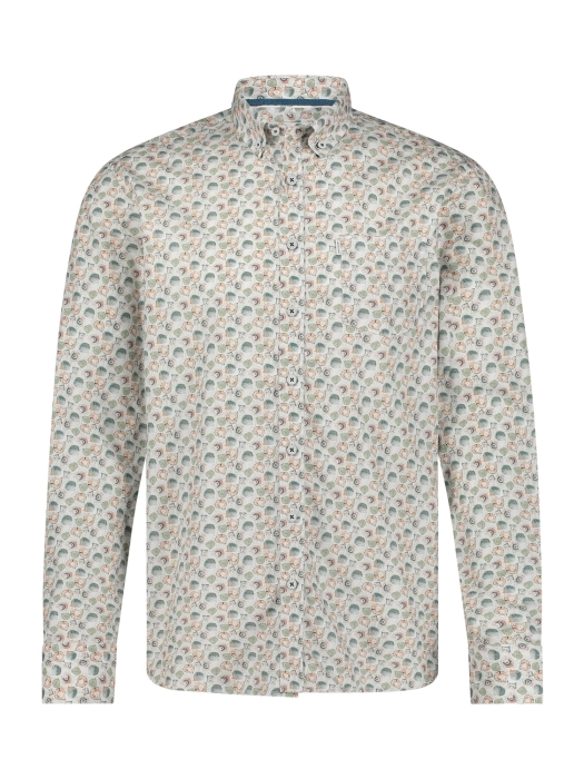 State of Art Shirt LS Print Twill Wit