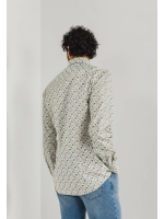 State of Art Shirt LS Print Twill Wit