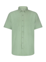 State of Art Shirt SS Plain Oxfor Bladgroen