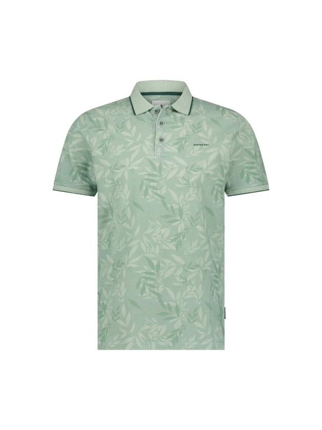 State of Art Poloshirt Piqu? SS P Bladgroen