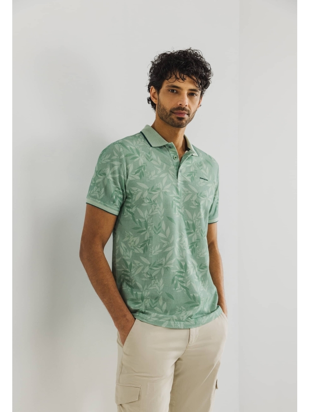 State of Art Poloshirt Piqu? SS P Bladgroen