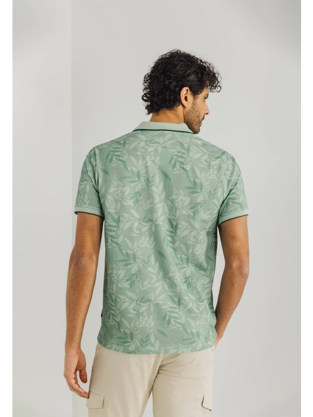 State of Art Poloshirt Piqu? SS P Bladgroen