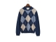 Gant Argyle Crew Neck Sweater 433 evening blue
