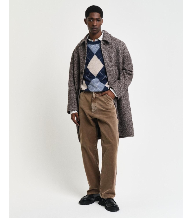 Gant Argyle Crew Neck Sweater 433 evening blue