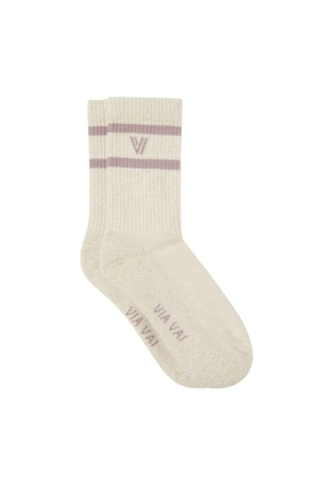 Via Vai Lauren Kenna 02-401 Cotton Lurex combi Cipria