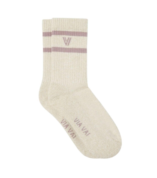 Via Vai Lauren Kenna 02-401 Cotton Lurex combi Cipria