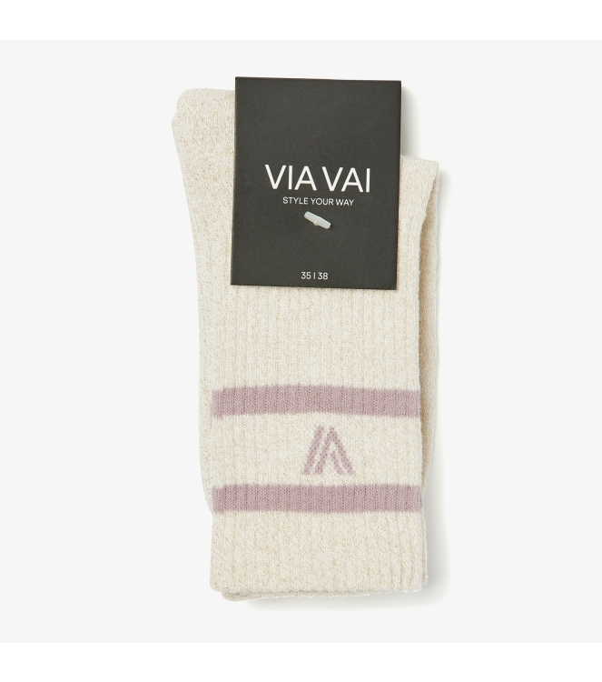 Via Vai Lauren Kenna 02-401 Cotton Lurex combi Cipria