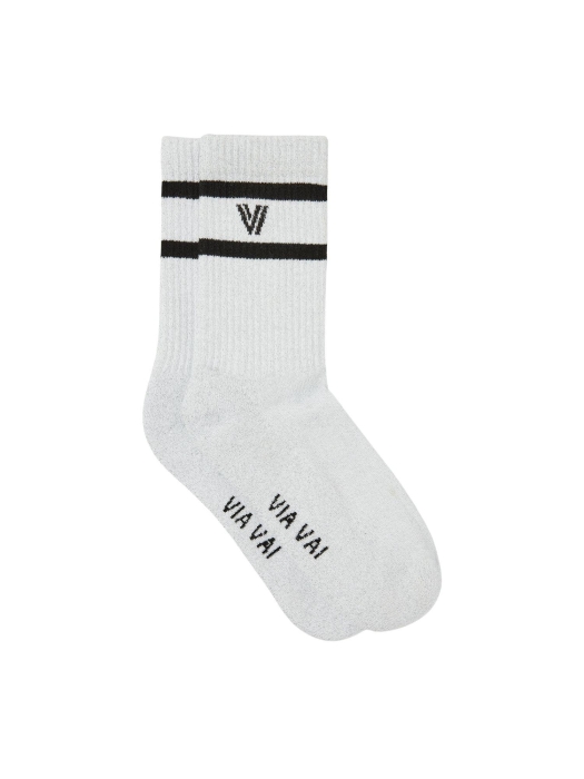 Via Vai Lauren Kenna 02-224 Cotton Lurex combi Silver