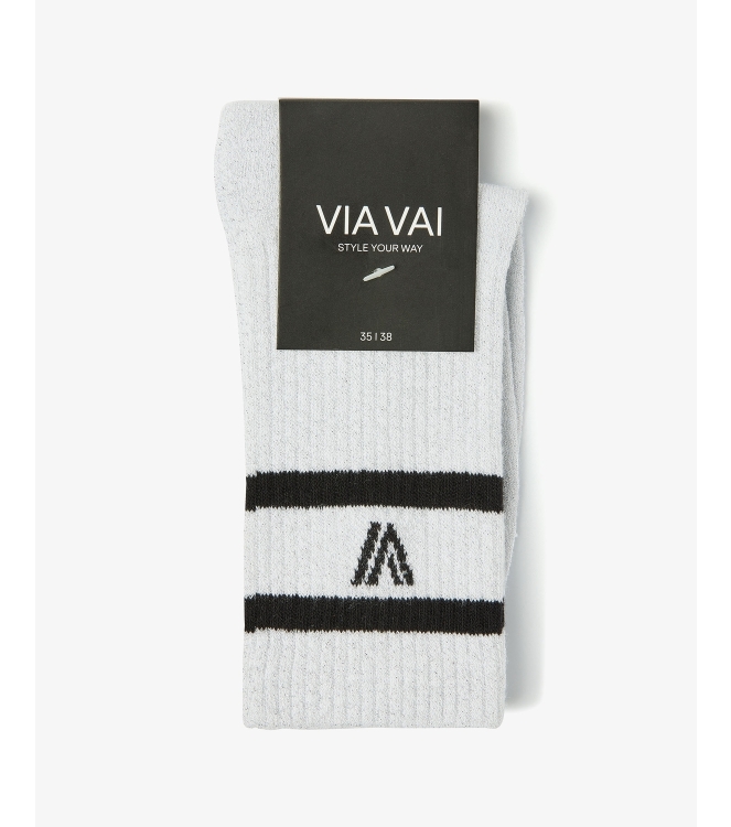 Via Vai Lauren Kenna 02-224 Cotton Lurex combi Silver