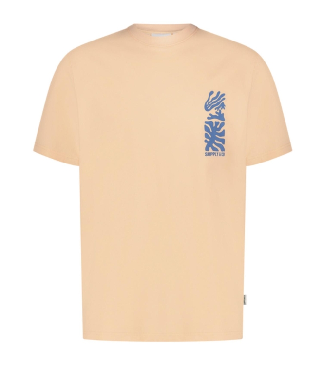 Supply en Co Thorn T-shirt Chestprint 735 Apricot