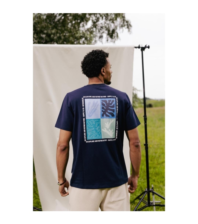 Supply en Co Toney T-shirt Backprint 290 Navy