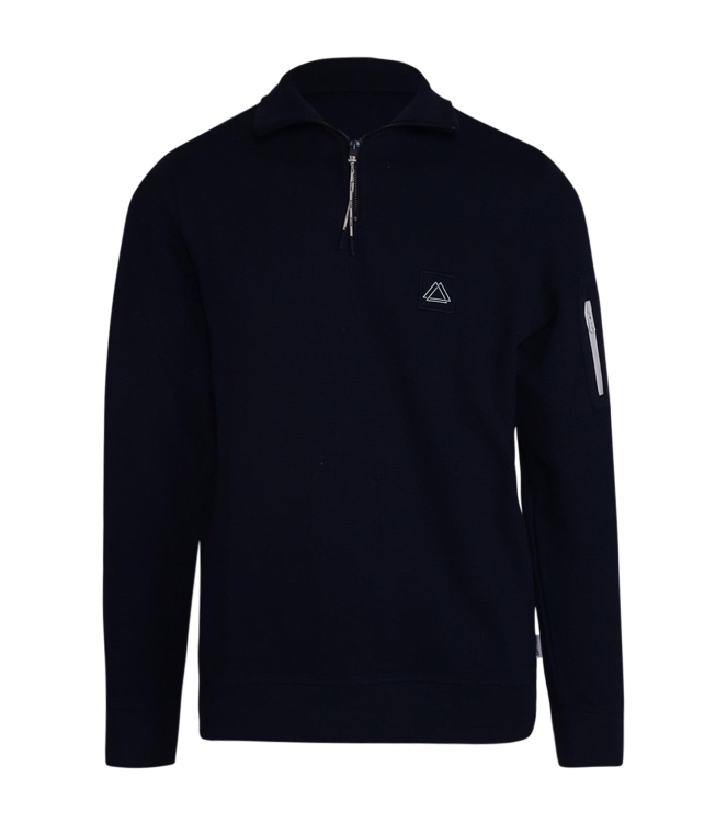 Supply en Co Halvar Waffle Sweat 290 Navy