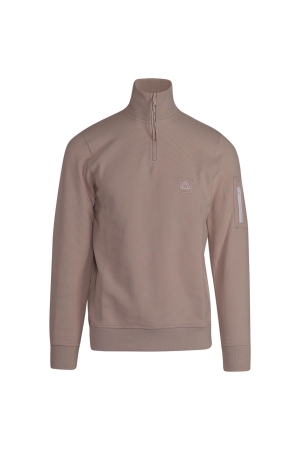 Supply en Co Halvar Waffle Sweat 190 Pebble