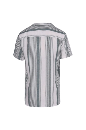 Supply en Co Raff Shirt Ss Stripe Structure 380 Leaf green