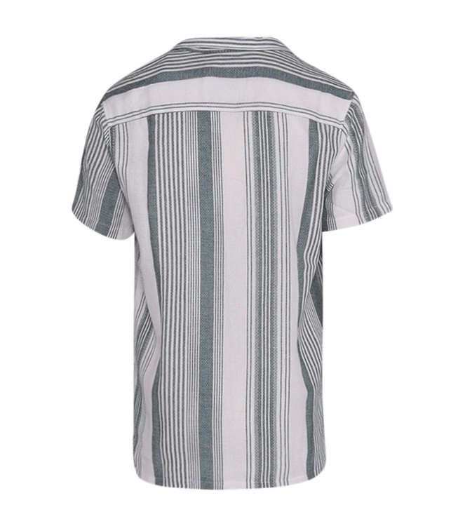 Supply en Co Raff Shirt Ss Stripe Structure 380 Leaf green