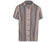 Supply en Co Raff Shirt Ss Stripe Structure 190 Pebble