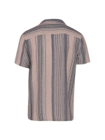 Supply en Co Raff Shirt Ss Stripe Structure 190 Pebble