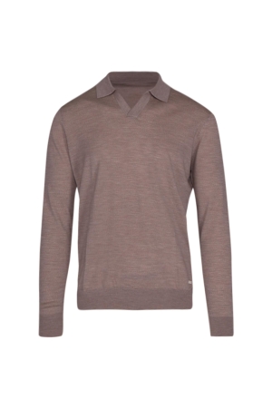 Born with Appetite Connor Knitted Polo Merino Ls 16gg 185 Kit