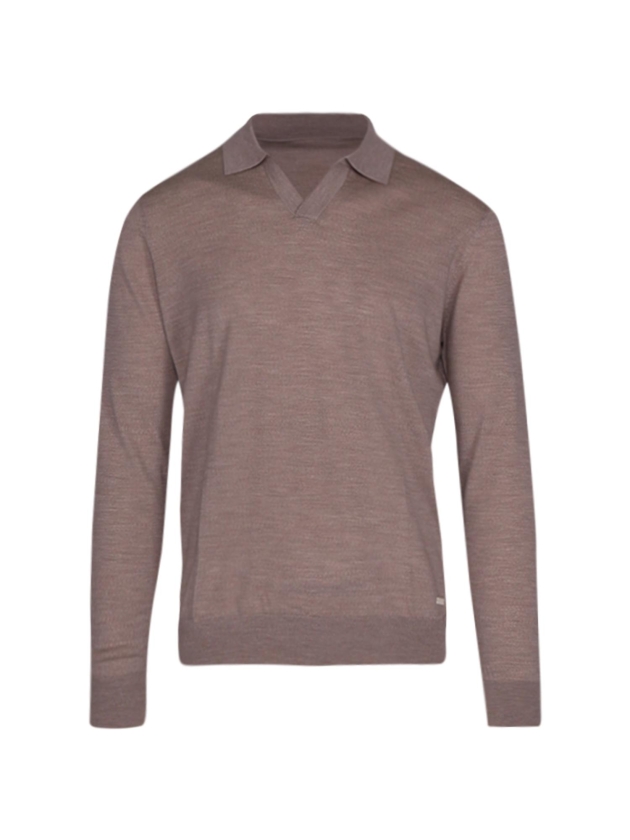 Born with Appetite Connor Knitted Polo Merino Ls 16gg 185 Kit