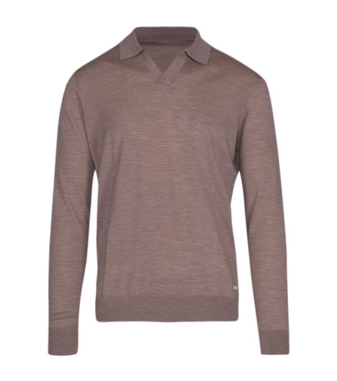Born with Appetite Connor Knitted Polo Merino Ls 16gg 185 Kit
