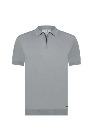 Born with Appetite Dan Knitted Polo 939 Dusty grey