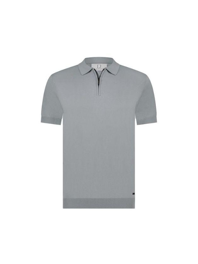Born with Appetite Dan Knitted Polo 939 Dusty grey