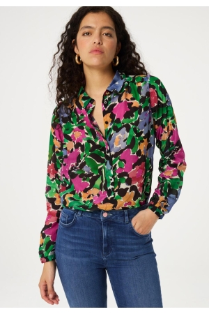 Fabienne Chapot Sunrise Blouse 0080 Black/Vintage Rose