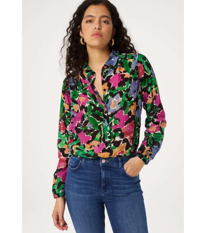 Fabienne Chapot Sunrise Blouse 0080 Black/Vintage Rose