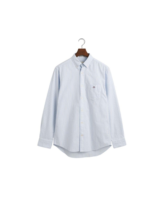 Gant Regular Fit Banker Stripe Classic Oxford Shirt 455 light blue