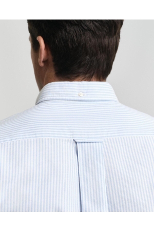 Gant Regular Fit Banker Stripe Classic Oxford Shirt 455 light blue