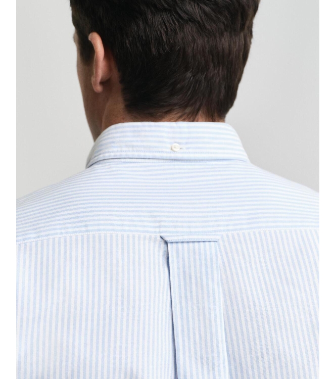 Gant Regular Fit Banker Stripe Classic Oxford Shirt 455 light blue