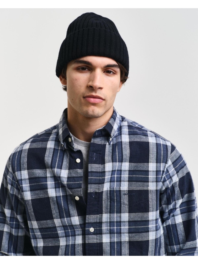 Gant Regular Fit Tartan Melange Checked Shirt 433 evening blue